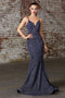 Fitted Glitter Mermaid Gown by Cinderella Divine CB054