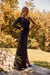 One Sleeve Fitted Sequin Gown by Nox Anabel S1013