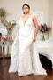Elizabeth K GL1903: Fitted Wedding Gown with Overskirt