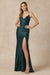 Juliet 284: Fitted Gown with Ruched Detailing and Lace-Up Back