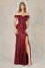 Adora 3059: Fitted Sequin Off Shoulder Gown with Slit