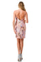 Coya S2744M: Sleeveless Sequin Print Fitted Mini Dress