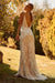 V-Neck Fitted Lace Bridal Gown by Nox Anabel JE915