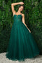 Tulle Gown with Floral Appliques by Nox Anabel T449