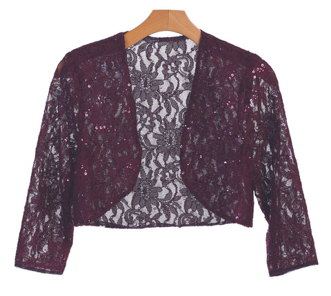 Long Sleeve Lace Bolero Jacket