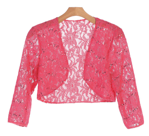 Long Sleeve Lace Bolero Jacket