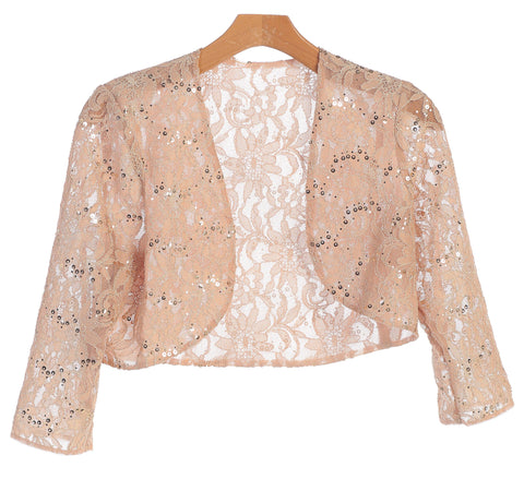 Long Sleeve Lace Bolero Jacket