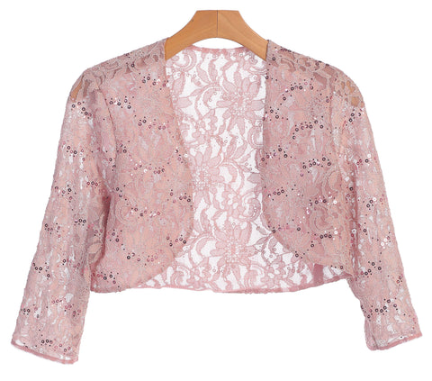 Long Sleeve Lace Bolero Jacket