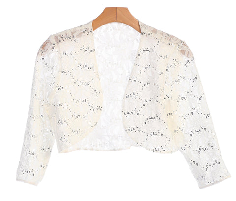 Long Sleeve Lace Bolero Jacket