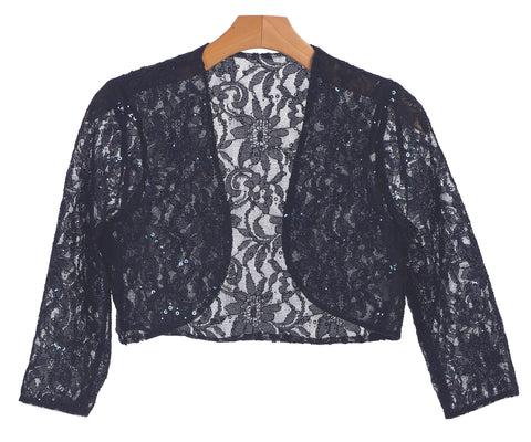 Formal Evening Lace Bolero Jacket Sale by Eva Fashion – alternate view 2