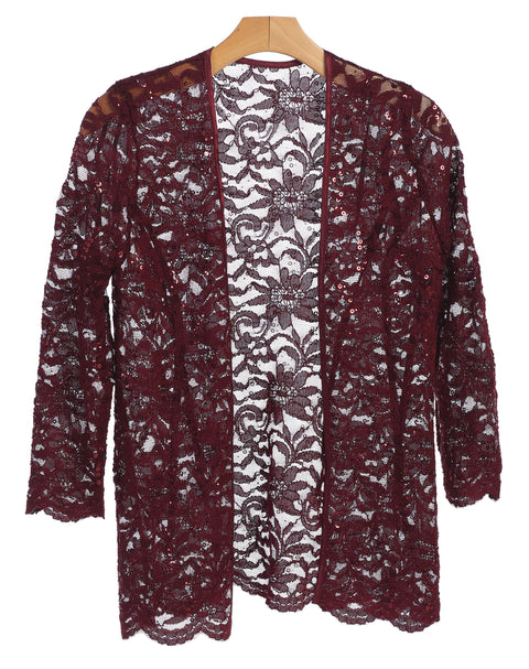 Lace Scallop Edge Formal Jacket