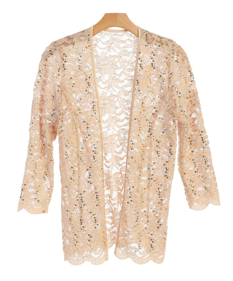 Lace Scallop Edge Formal Jacket