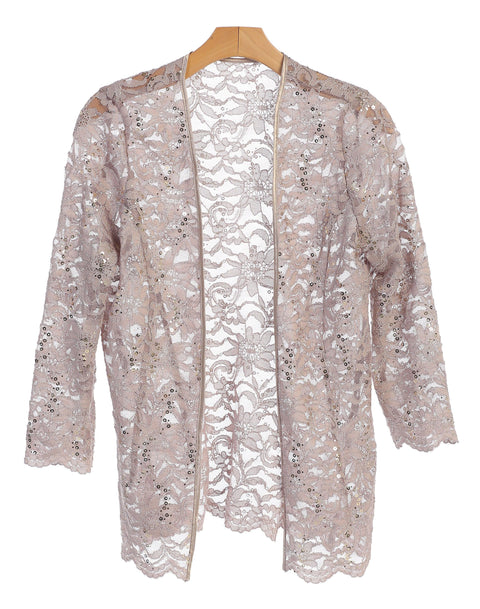 Lace Scallop Edge Formal Jacket