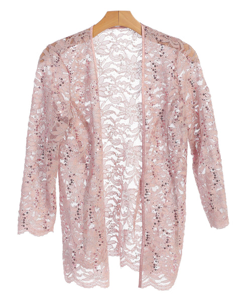 Lace Scallop Edge Formal Jacket