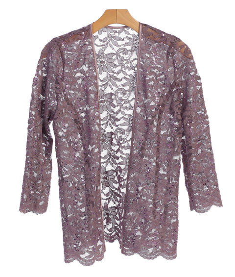 Lace Scallop Edge Formal Jacket