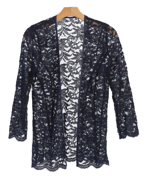 Lace Scallop Edge Formal Jacket