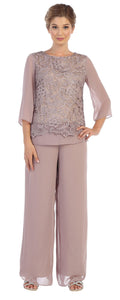 Formal Mother of the Bride and Goom Lace Suit