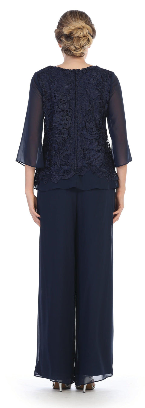 Formal Mother of the Bride and Goom Lace Suit