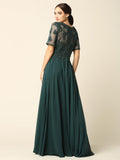 Mother of the Bride and Groom Long Chiffon Wedding Dress