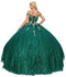 Vestido de fiesta brillante con hombros descubiertos de Cinderella Couture 8033J