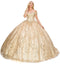 Off Shoulder Glittery Ball Gown by Cinderella Couture 8033J