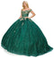 Off Shoulder Glittery Ball Gown by Cinderella Couture 8033J