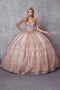 Sweetheart Ball Gown with Glitter Print by Juliet 1427
