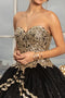 Glittery Strapless Ball Gown by Elizabeth K GL3022