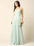 Long Chiffon Halter Bridesmaids  Dress