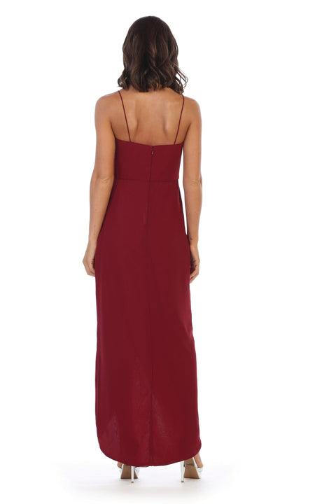 High Low Chiffon Bridesmaids Dress