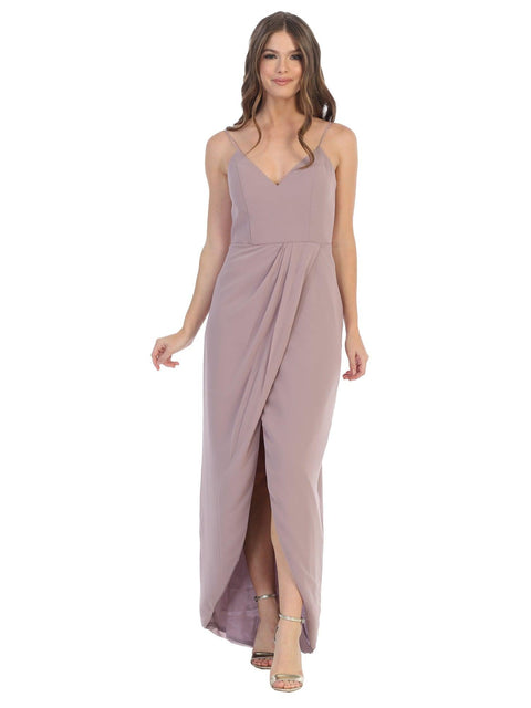 High Low Chiffon Bridesmaids Dress