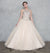 A-line High Neck Ball Gown with Beaded Illusion Bodice