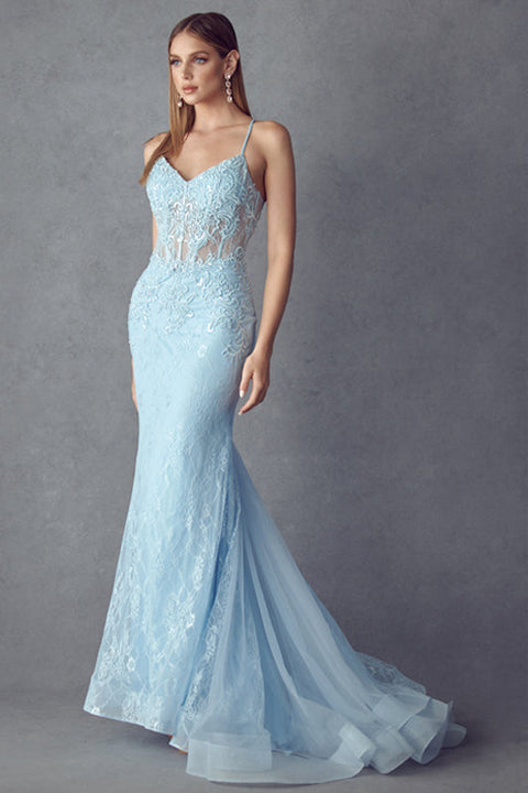 Mermaid Illusion Lace Corset Dress by Juliet 250