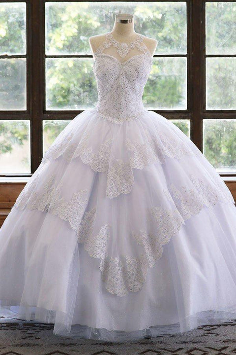 Quinceanera Lace Applique Dress by Calla KY75208X