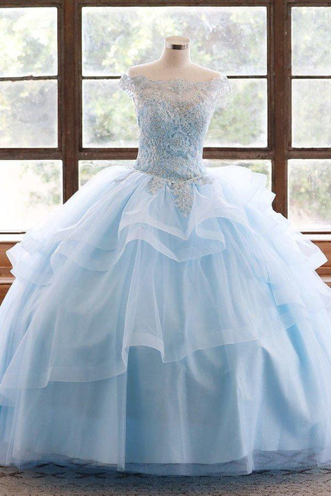 Layered Quinceanera Sleeveless Dress by Calla KY018376X