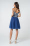 Lace Applique Short Off Shoulder Dress by Elizabeth K GS2862