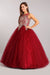 Sleeveless Lace Applique Ball Gown by Cinderella Couture 5041