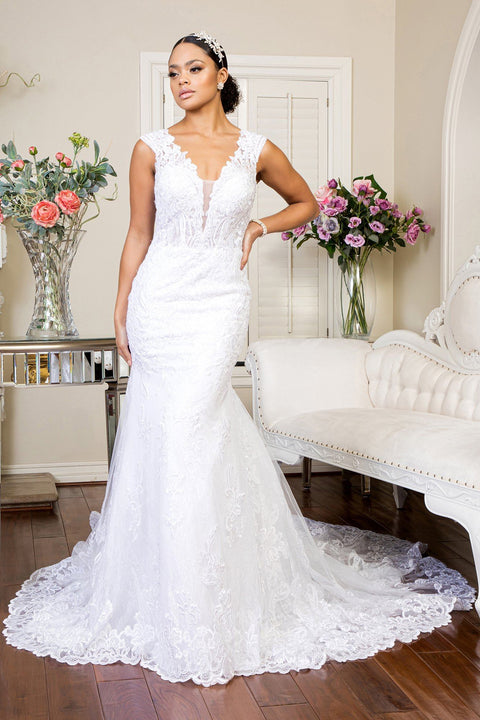 Off White Gls Gloria Gl1934: Lace Mermaid Wedding Gown by Elizabeth K