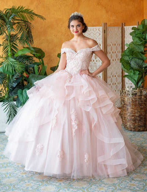 Layered Quinceanera Off Shoulder Dress by Calla KY018383X