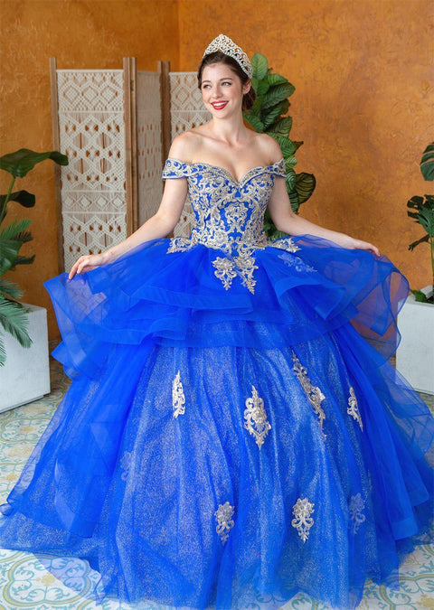 Layered Quinceanera Off Shoulder Dress by Calla KY018383X