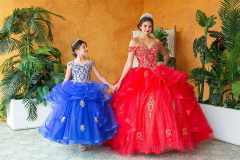Layered Quinceanera Off Shoulder Dress by Calla KY018383X