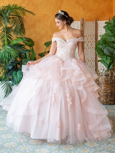 Layered Quinceanera Off Shoulder Dress by Calla KY018383X