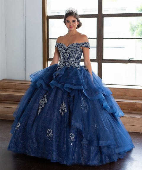 Layered Quinceanera Off Shoulder Dress by Calla KY018383X
