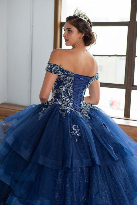 Layered Quinceanera Off Shoulder Dress by Calla KY018383X