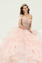 Layered Quinceanera Off Shoulder Dress by Leonia Lee 19005