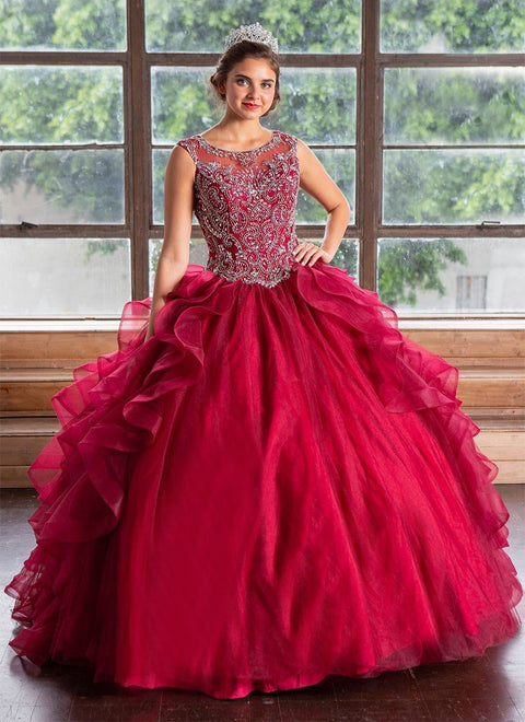 Layered Quinceanera Sleeveless Dress by Calla KY79288X