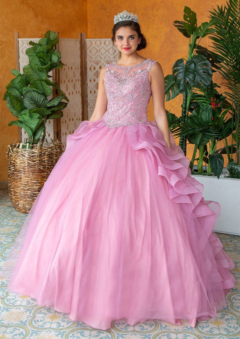 Layered Quinceanera Sleeveless Dress by Calla KY79288X