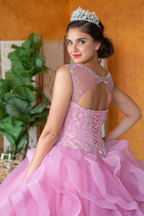 Layered Quinceanera Sleeveless Dress by Calla KY79288X
