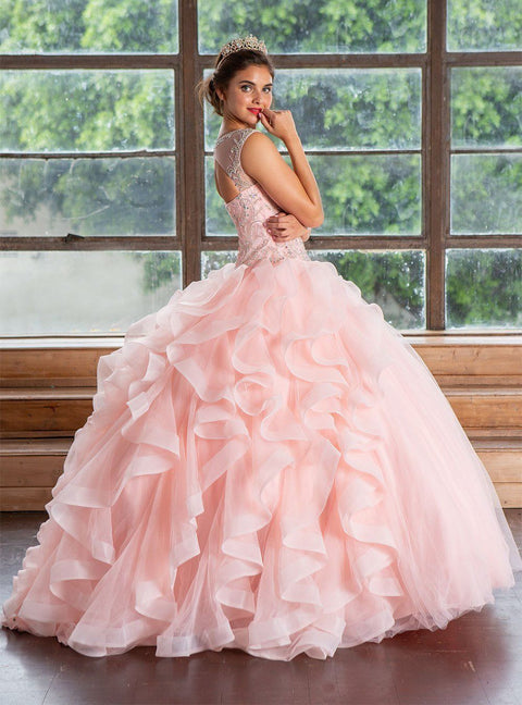 Layered Quinceanera Sleeveless Dress by Calla KY79288X