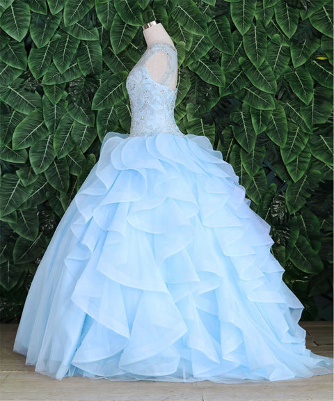 Layered Quinceanera Sleeveless Dress by Calla KY79288X